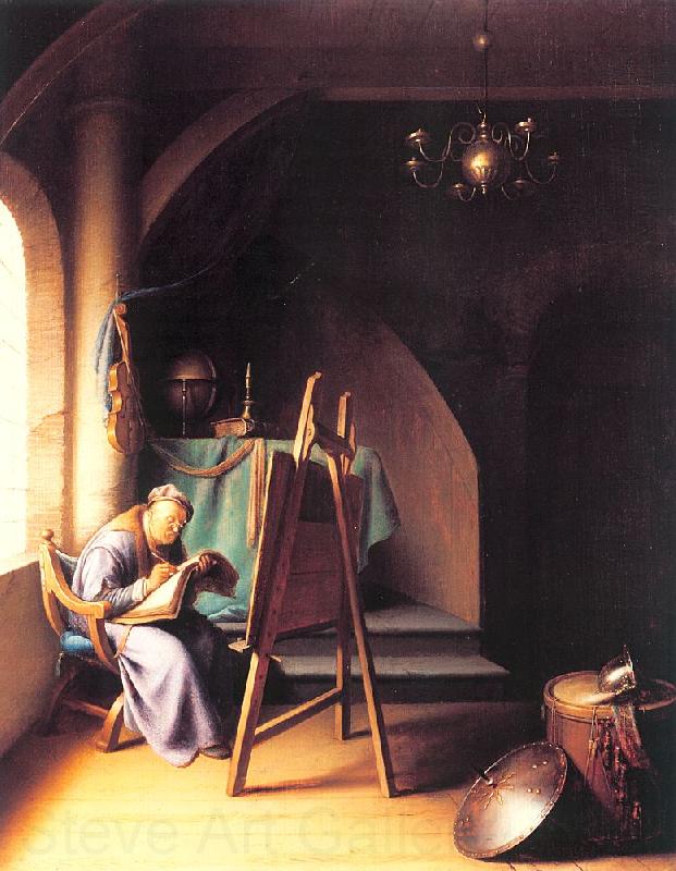 DOU, Gerrit Man Writing by an Easel